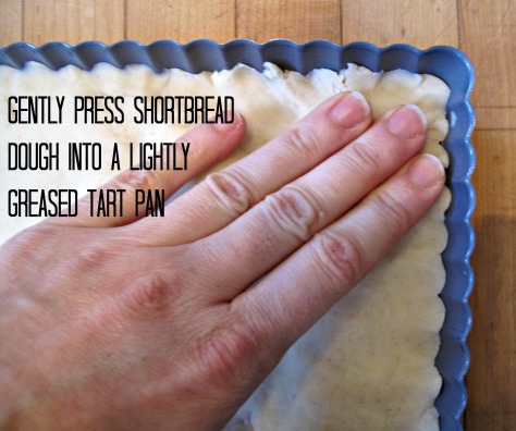 press the dough into your pan